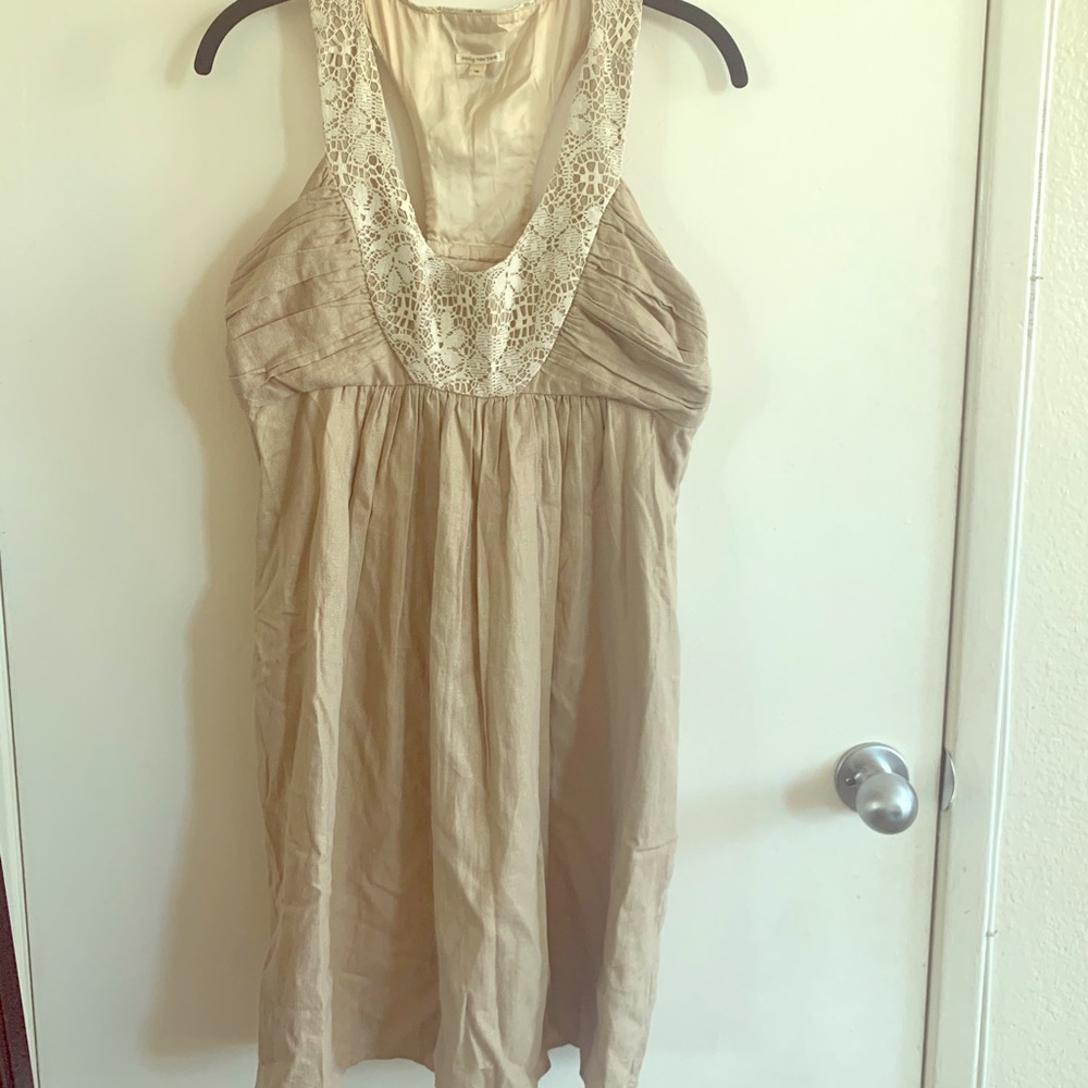 Anthropologie Linen Sun Dress